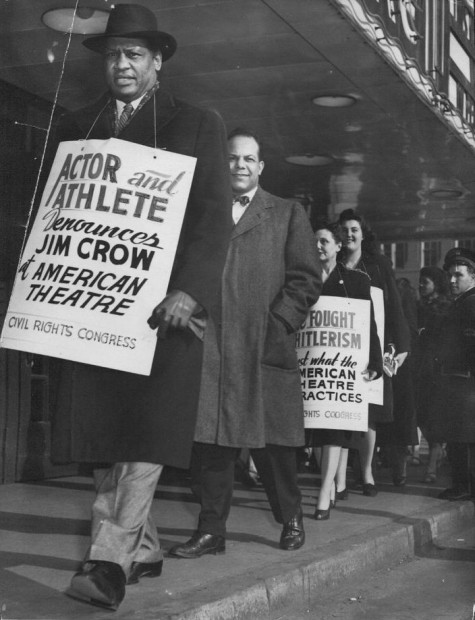 Jim Crow demonstration, 1947